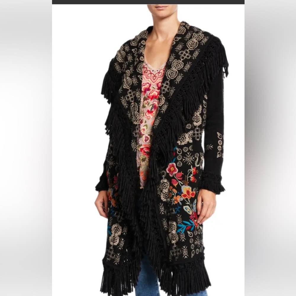 Johnny Was Embroidered Coat NWT